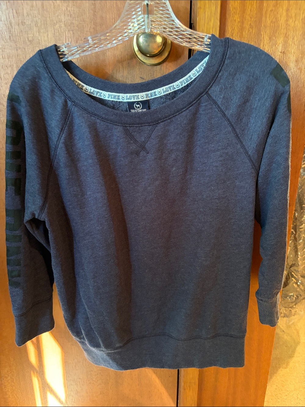 Victoria's Secret PINK Navy Crewneck Sweatshirt